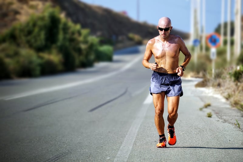 Man jogging